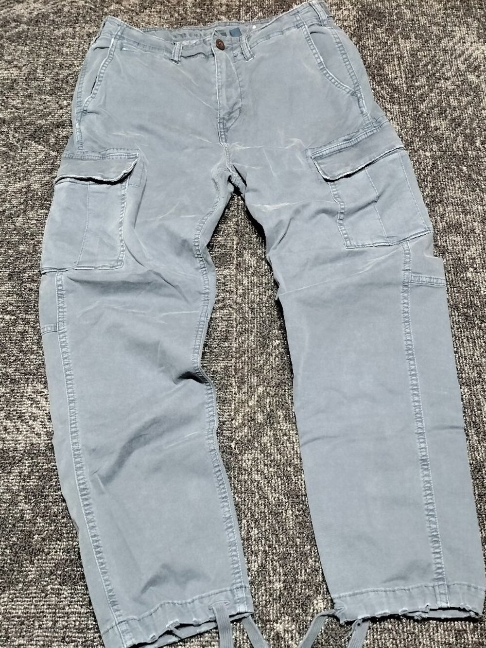 American Eagle Pants Men's Flex 32x30 Blue / Gray Jeans Cargo Straight Leg NWOT